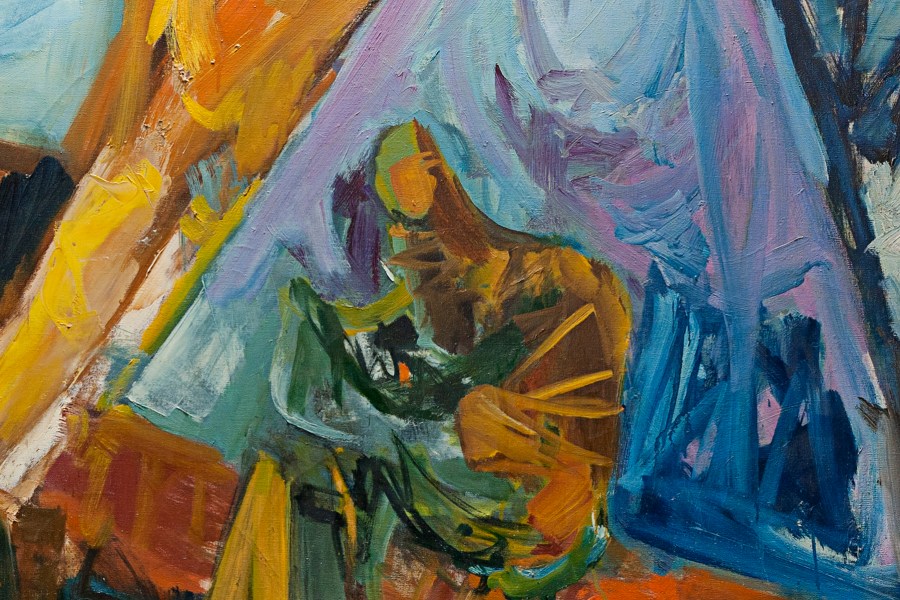 Detail of untitled abstraction by Miriam Laufer