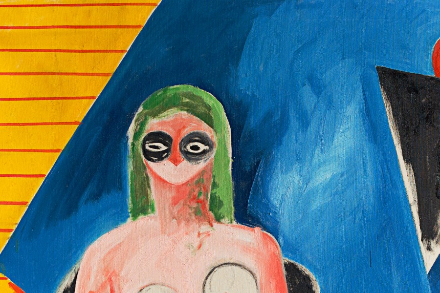 Detail of Woman and Head by Miriam Laufer