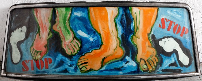 Miriam Laufer, Untitled Windshield Painting